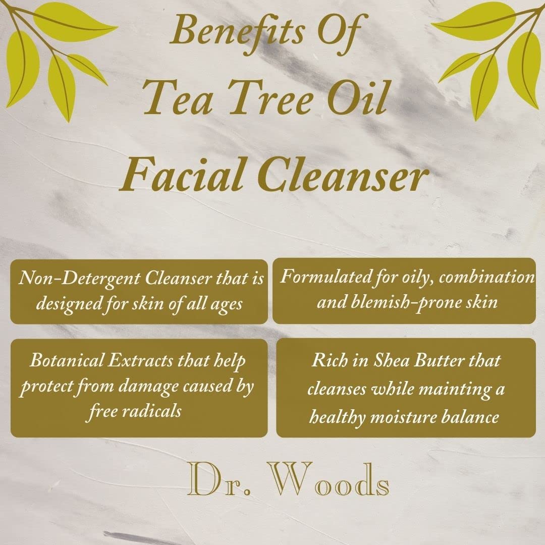 Dr. Woods Shea Vision Tea Tree Liquid Facial Cleanser with Organic Shea Butter, 8 Ounce (Pack of 2) Beauty & Personal Care Dr. Woods