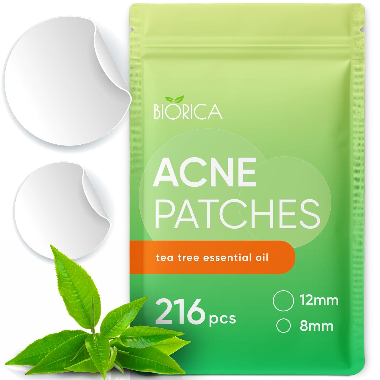 BIORICA Pimple Patches for Face with Tea Tree Oil 216 pcs. Hydrocolloid Acne Pimple Patches. Blemish Patches, Acne Dots, Pimple Stickers, Acne Patch Beauty & Personal Care BIORICA