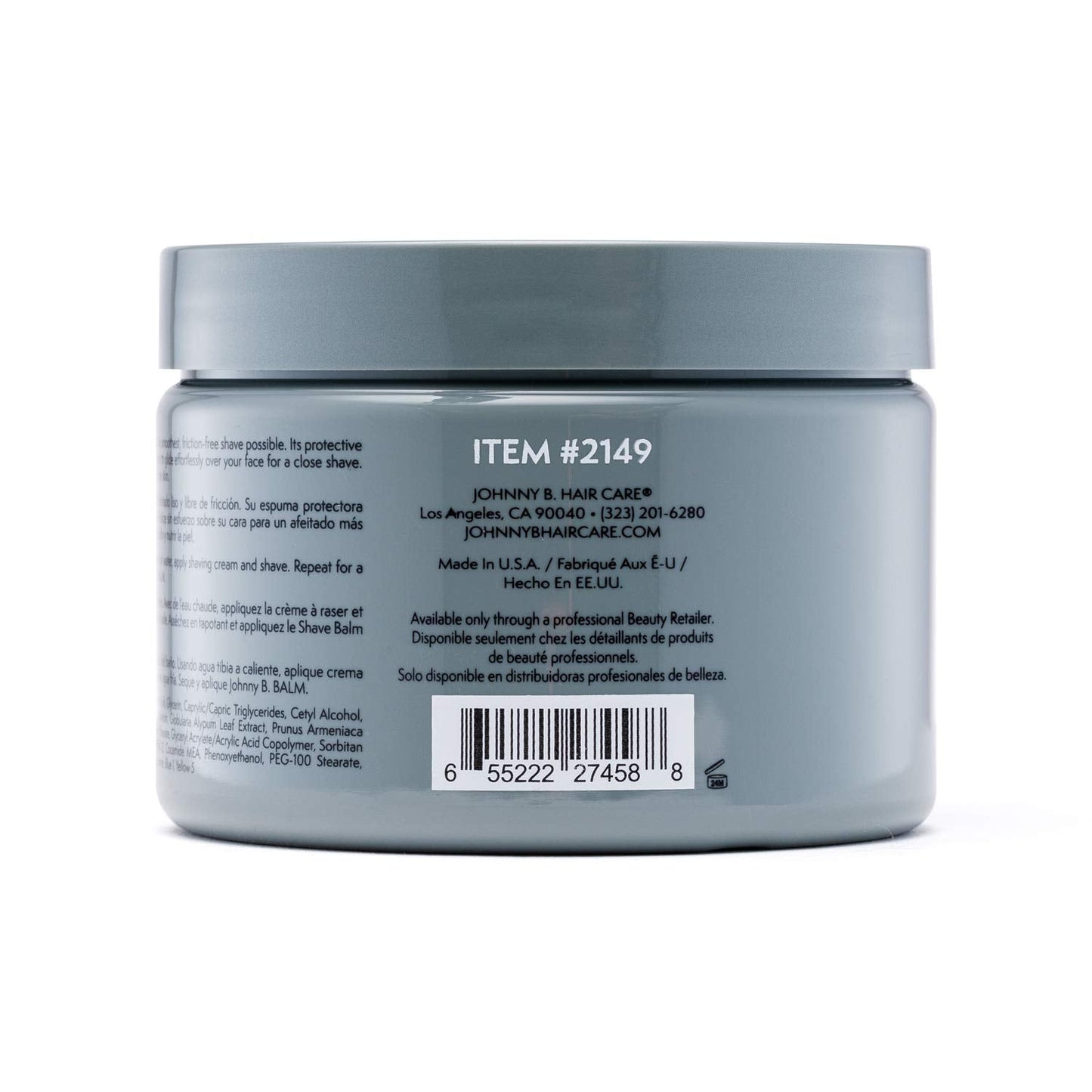 JOHNNY B. Premium Men's Shave Cream 12 oz. Beauty & Personal Care JOHNNY B.