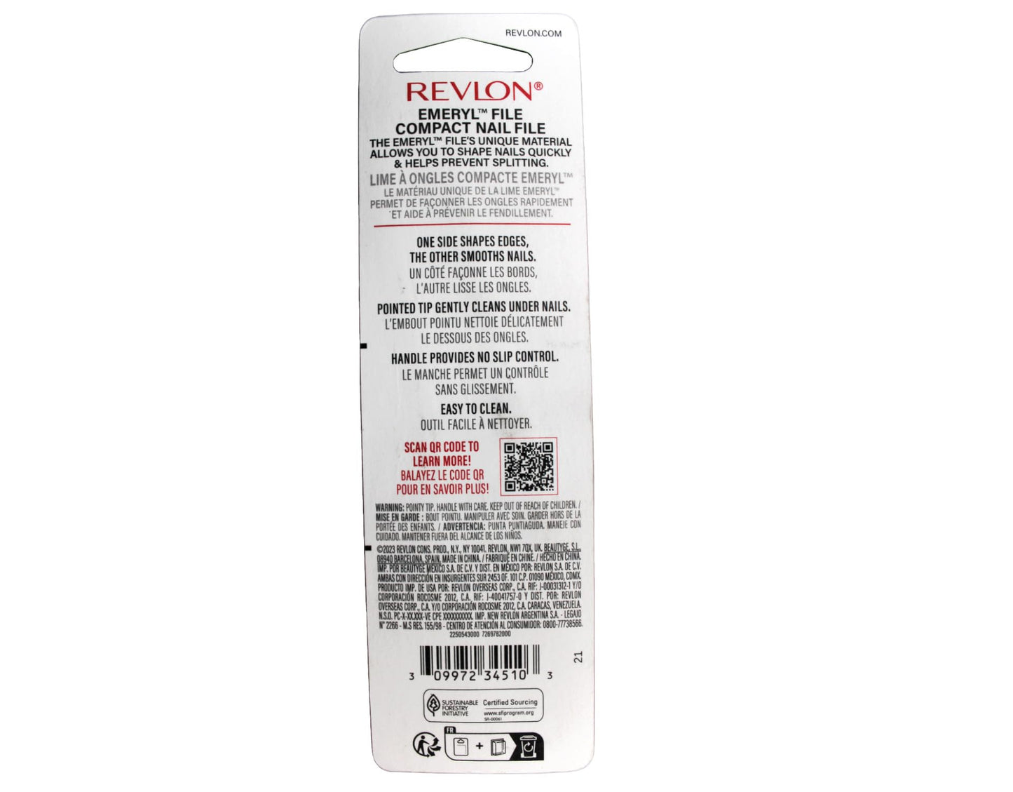 Revlon Emeryl File 1 Each (Pack of 42) Beauty & Personal Care REVLON