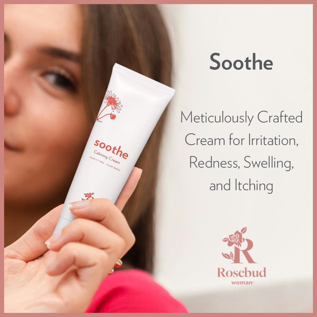 Rosebud Woman Soothe Calming Cream with Arnica & Chamomile, Soothing Cream for Itch & Irritation Relief, Sensitive Skin Moisturzer, Full Body Beauty & Personal Care Rosebud Woman