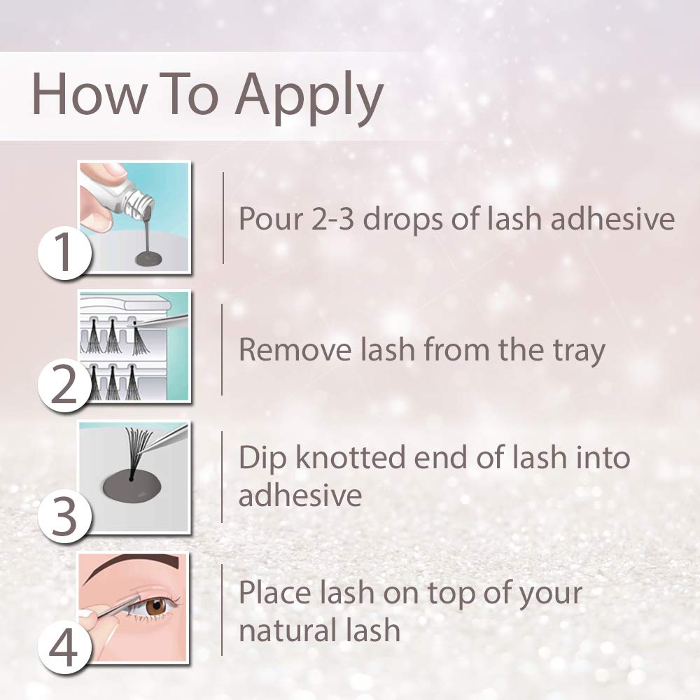 Ardell LashTite Lash Adhesive, Dark Eyelash Glue for Individual Lashes - Long-Lasting Waterproof Lash Glue, 2 fl oz