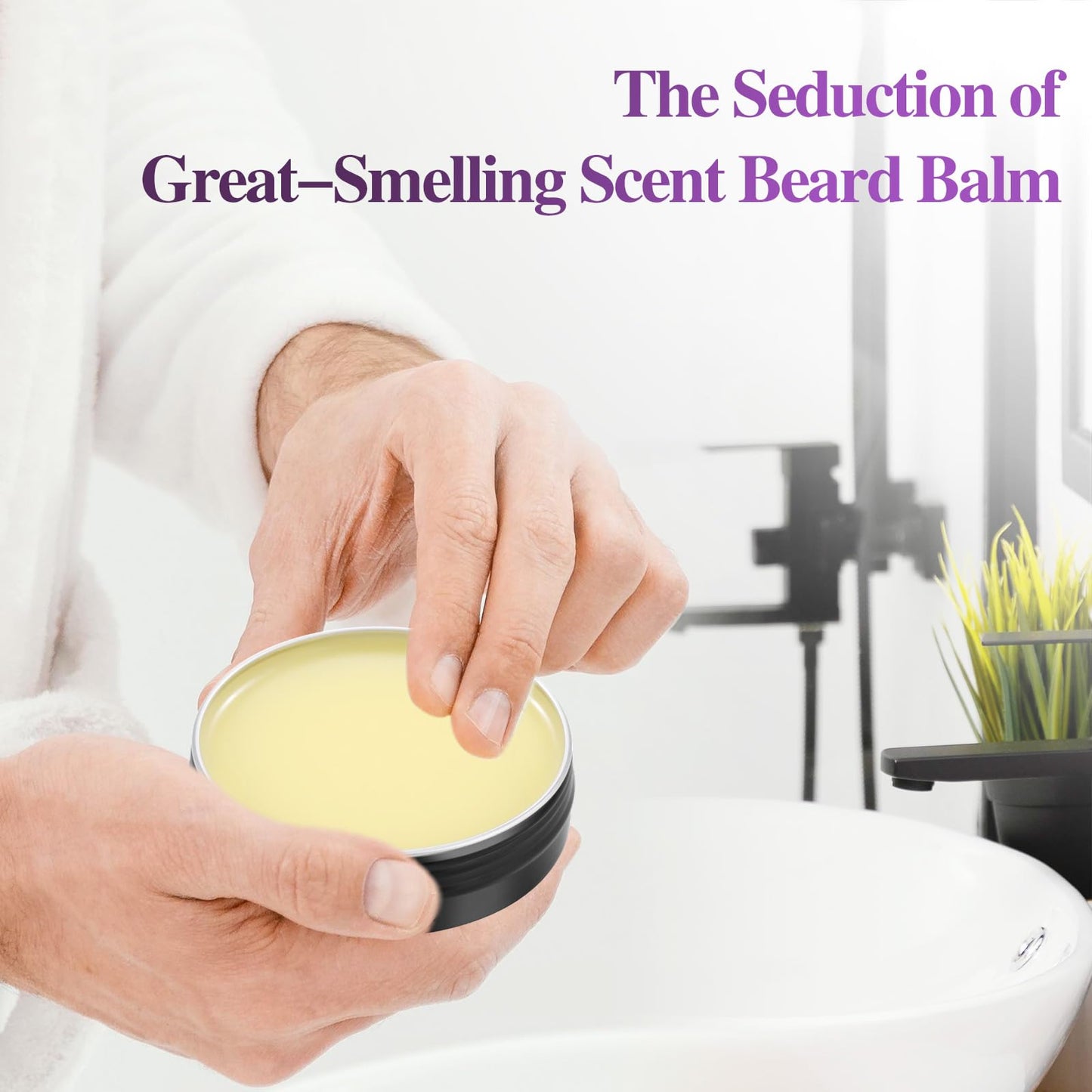 Beard Balm?5% Concentration Biotin Beard Balm for Men (2 oz) - Natural Mens Beard Oil with Castor Oil?Argan Oil, Jojoba Oil and Vitamin,Thickening Beauty and Personal Care MistySprite