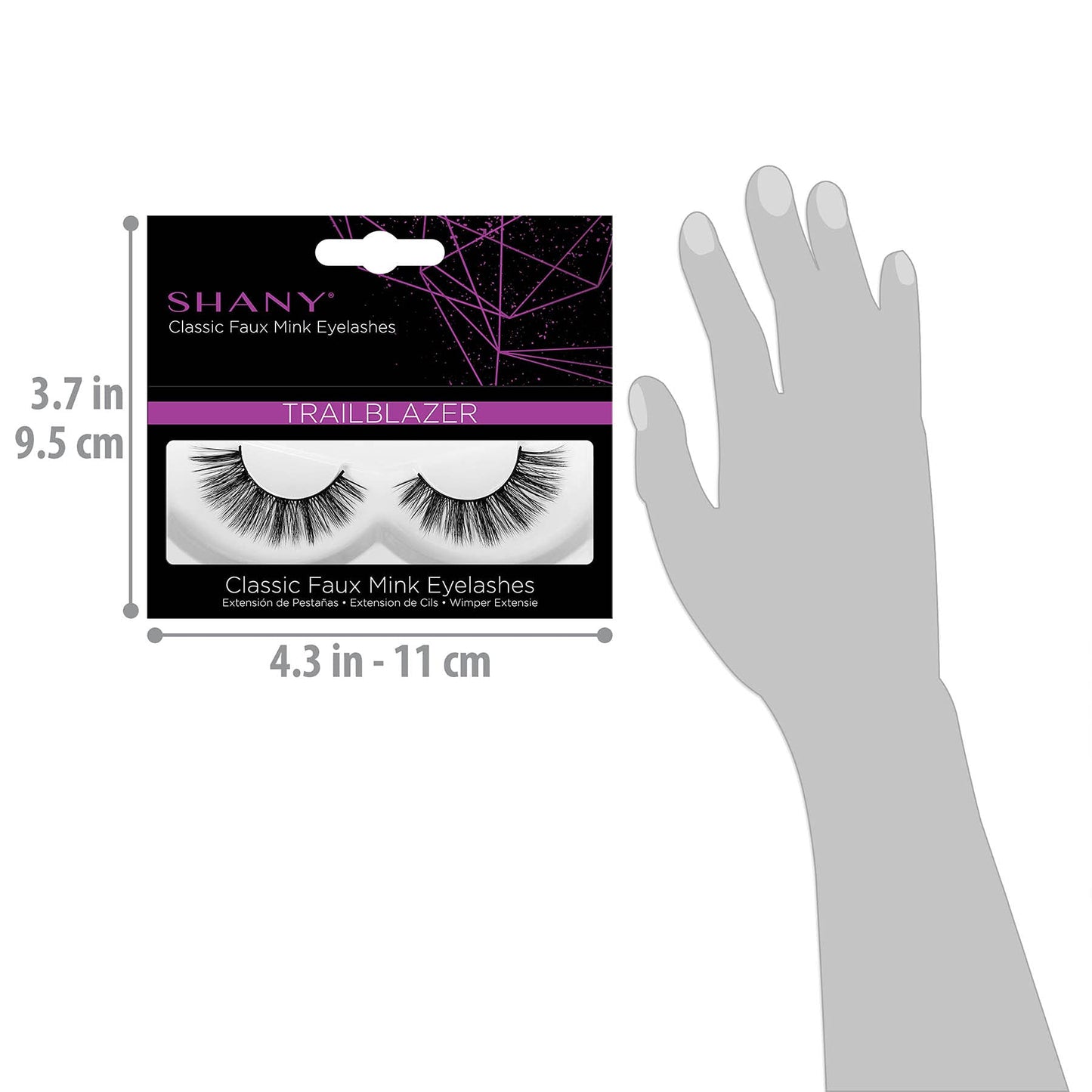 SHANY Classic Faux Mink Eyelashes - Durable Single Pair 3D Reusable Fluffy and Soft Strip Lash with Medium Volume - TRAILBLAZER Beauty & Personal Care SHANY