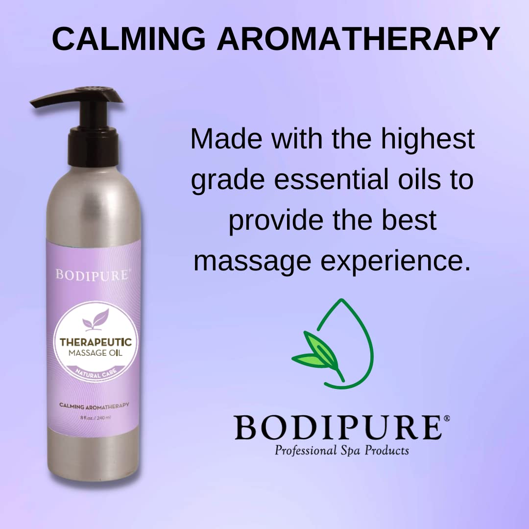 BODIPURE Lavender Aromatherapy Massage Oil for Body - Perfect for Professional Massage Therapy - Rich in Vitamins and Minerals - Skin Hydrating Beauty & Personal Care Bodipure