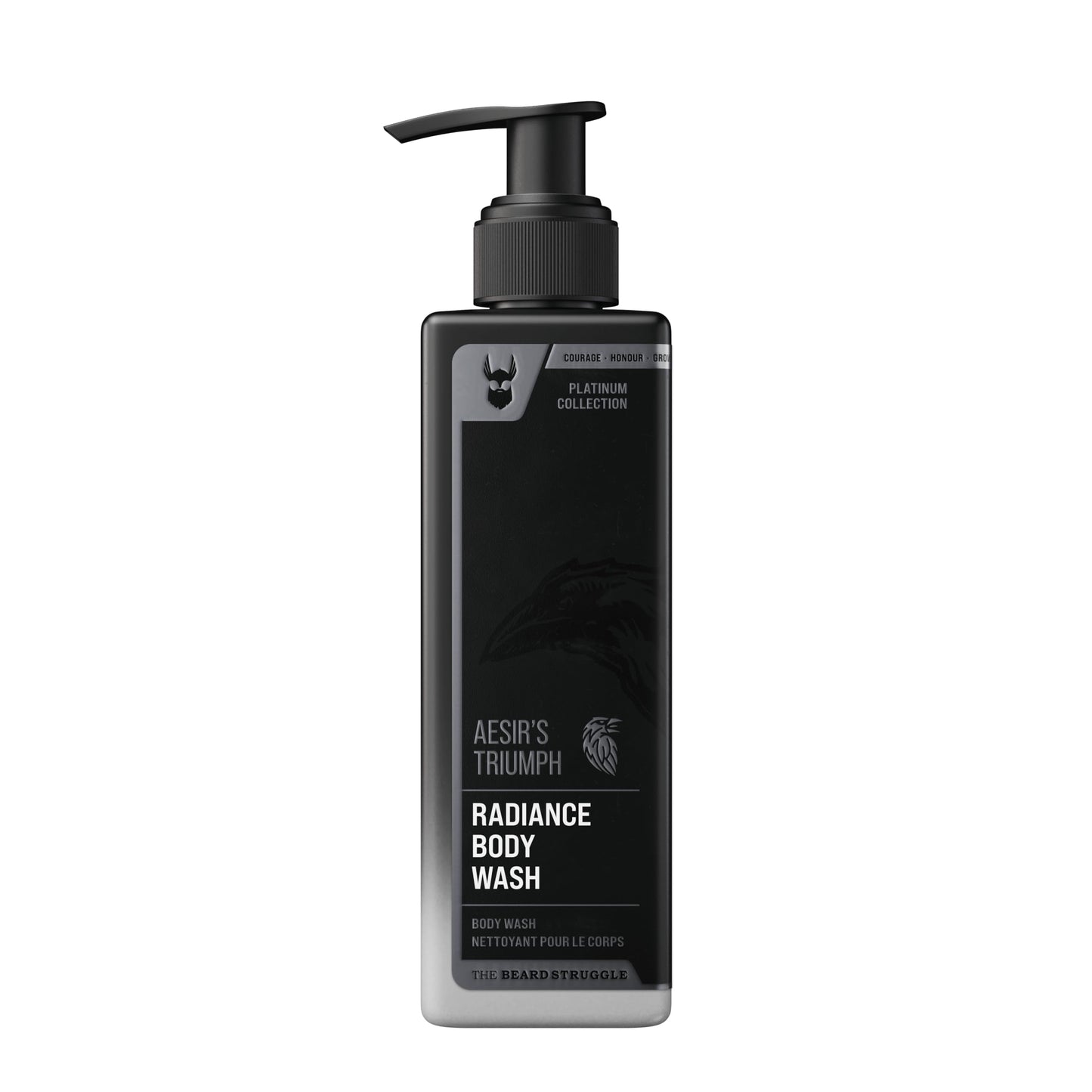 The Beard Struggle Men's Body Wash Aesir's Triumph - Platinum Collection - Skin Cleaning Agent - Natural Body Wash - Shower Gel Liquid Soap - 240 mL Beauty & Personal Care The Beard Struggle