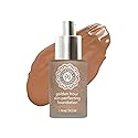 Honeybee Gardens Golden Hour Foundation In Montego, Warm Tan Neutral For Deeper Skin Tones, Skin-Perfecting, Luminous Finish, Vegan, 34.5ml Beauty & Personal Care Honeybee Gardens