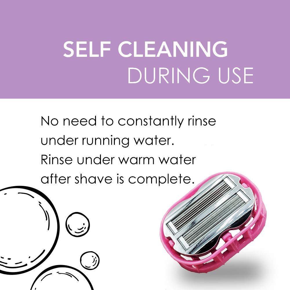 Premium Omnishaver Bi-Directional Shavers for Men & Women - Quick, Smooth, and Safe - Self-Cleaning, Self-Stropping Razor Blades for Shaving Head Beauty and Personal Care OmniShaver