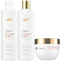 Dove Shampoo, Conditioner & 10-in-1 Radical Recovery Hair Mask, UV Repair & Glow - Damage Therapy Hair Products with Ferulic Serum and BioProtein Care Beauty & Personal Care Dove