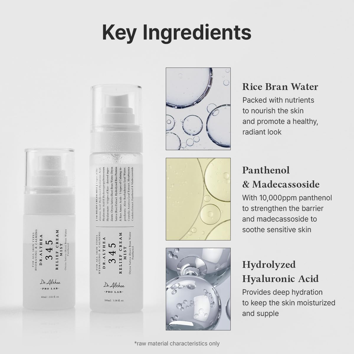 Dr.Althea 345 Relief Cream Mist, Korean Vegan Skin Care, 3.38 Fl Oz Beauty and Personal Care Dr.Althea