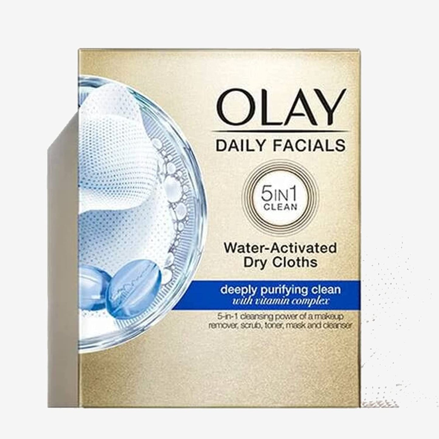 Olay Daily Deeply Clean 4-in-1 Water Activated Cleansing Face Cloths 33ct (Pack of 12) Beauty & Personal Care Olay