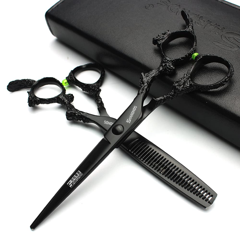6 inch hair stylist barber scissors 440C hairdressing(6 inch 2PC)