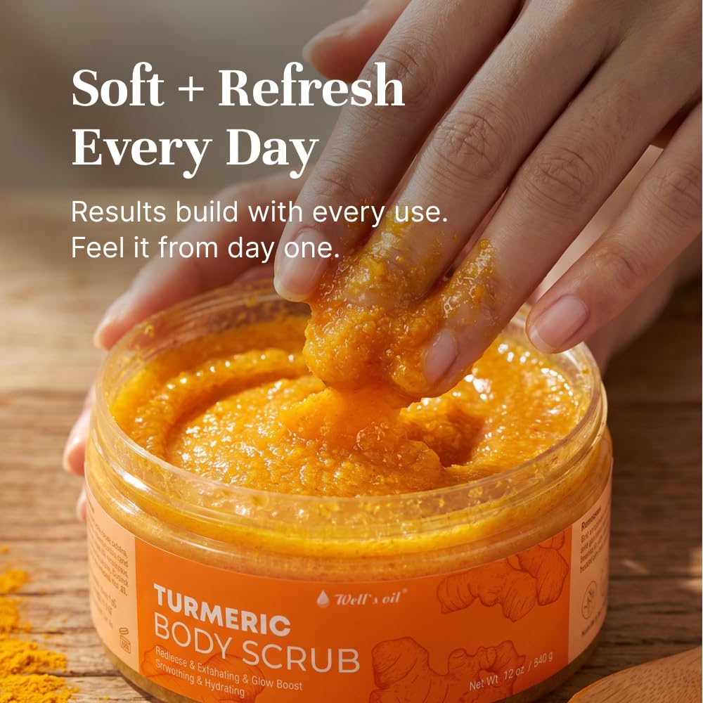 Well's Oil Turmeric Foam Cleanser with Brush | Gentle Foaming Face Wash | Daily Cleanser for All Skin Types | 3.4 fl oz Beauty & Personal Care Well's Oil