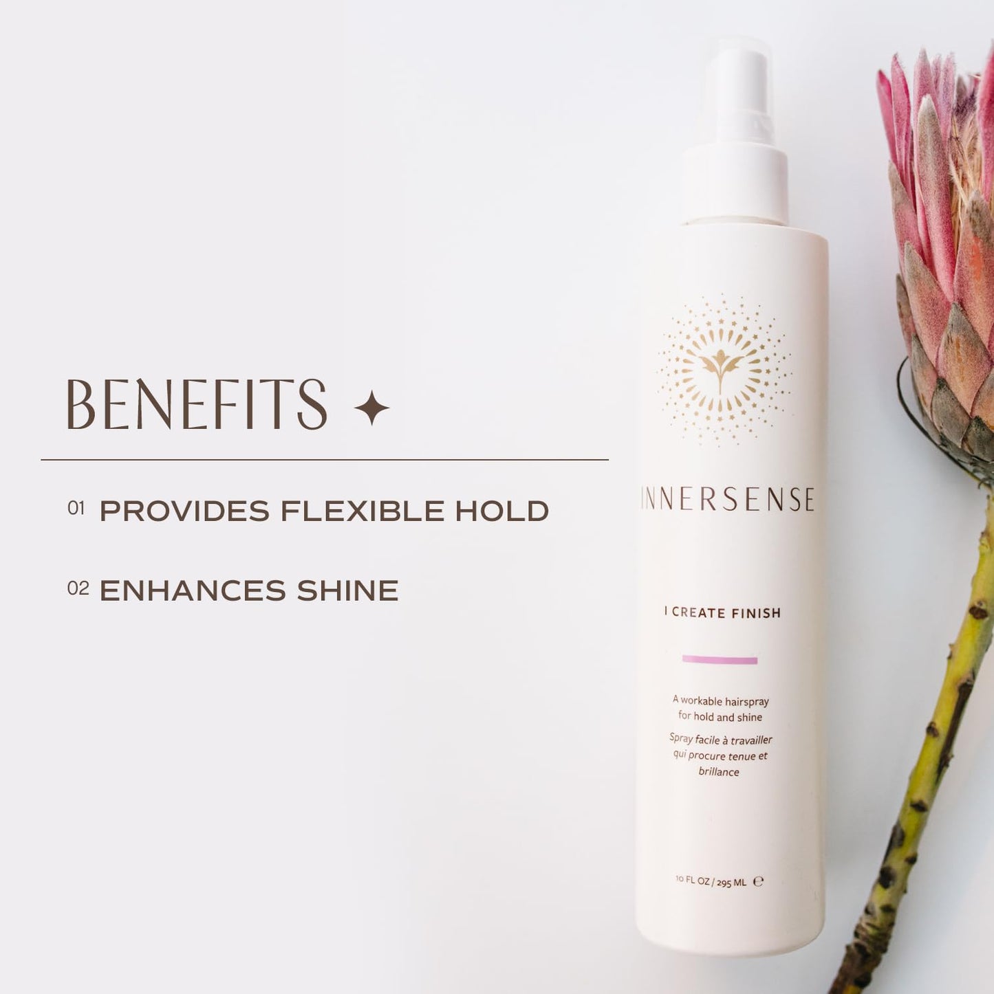INNERSENSE Organic Beauty - Natural I Create Finish Finishing Spray | Medium Hold, Structure, Shine | Non-Toxic, Cruelty-Free, Clean Haircare (2 Pack Beauty & Personal Care INNERSENSE