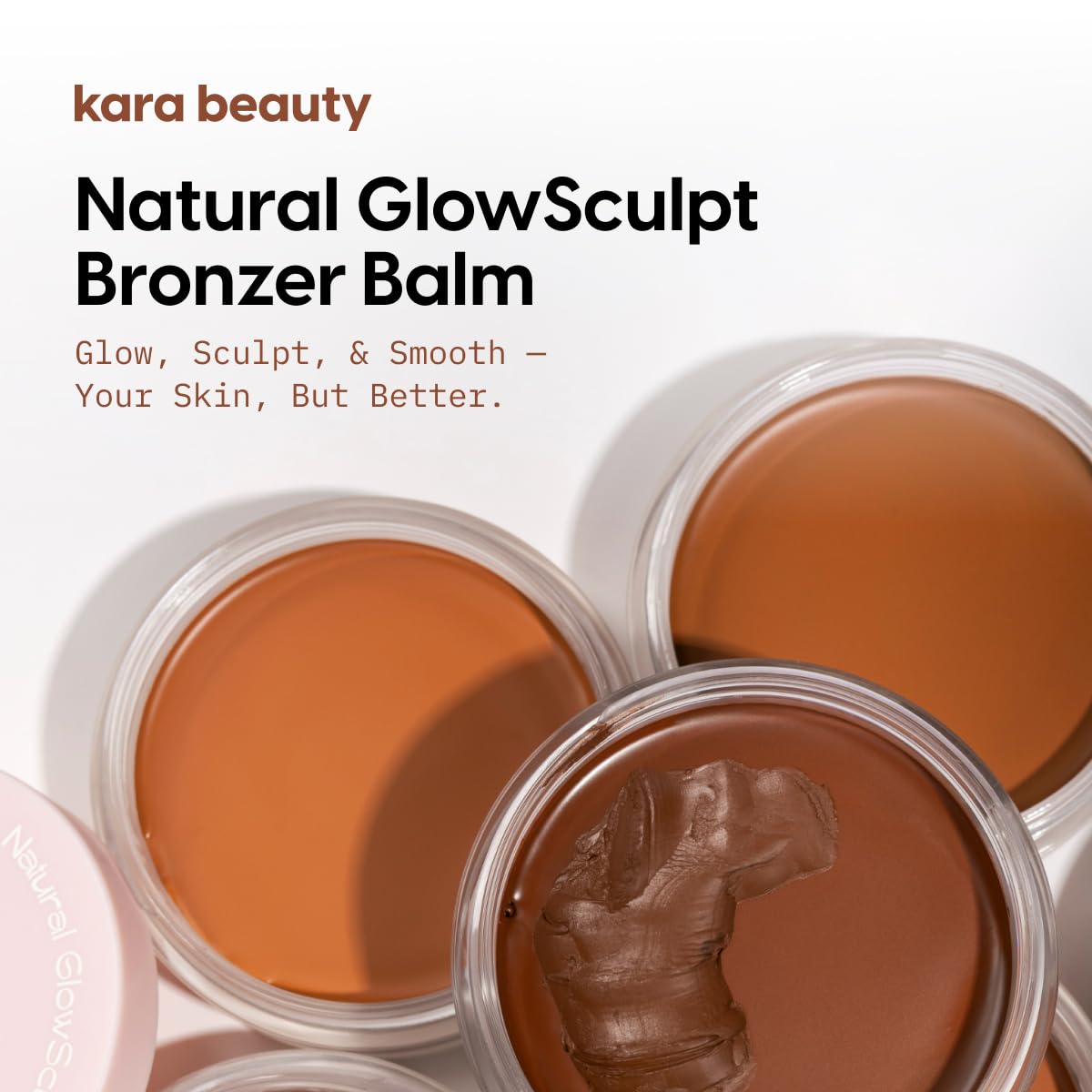Kara Beauty Natural Glow Sculpt Bronzer Balm with Creamy Buildable Coverage, Hydrating Face Balm with Vitamin E, Lightweight Cream Bronzer for Natural Beauty & Personal Care Kara Beauty