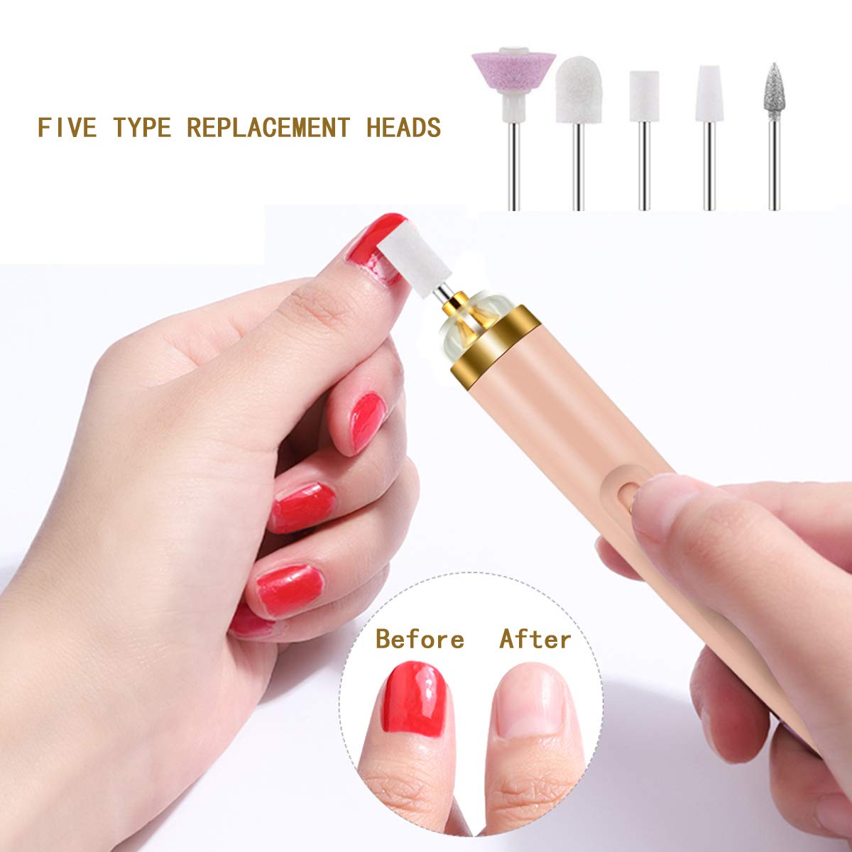 10 Pieces Nail File Replacement Head Refills for Perfect Finishing and Well Touch Salon Nails Electronic Nail File and Full Manicure Beauty & Personal Care GOMINYUF