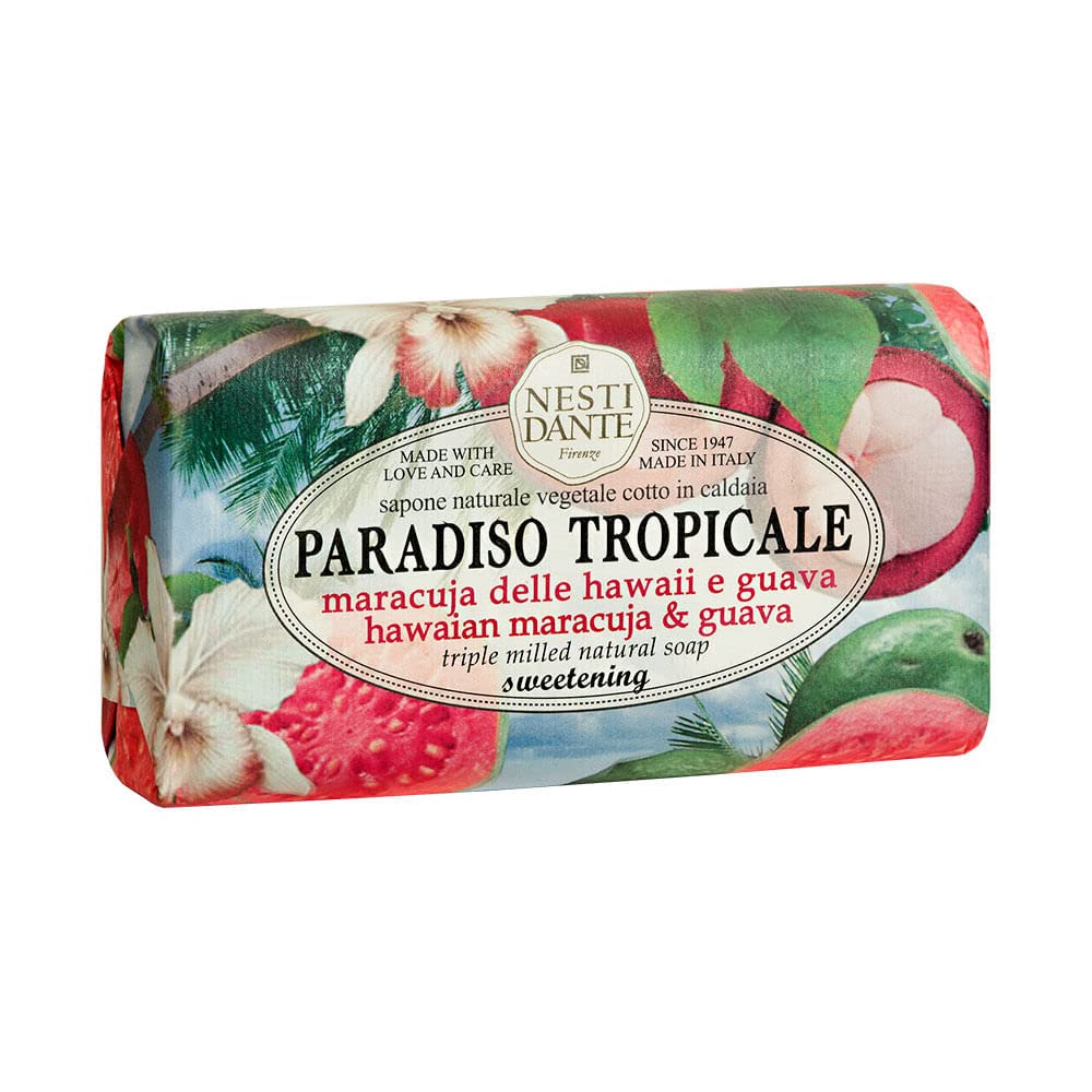 Nesti Dante Nesti dante paradiso tropicale triple milled natural soap - hawaiian maracuja and guava, 8.8oz, 8.8 Ounce Beauty & Personal Care Nesti Dante
