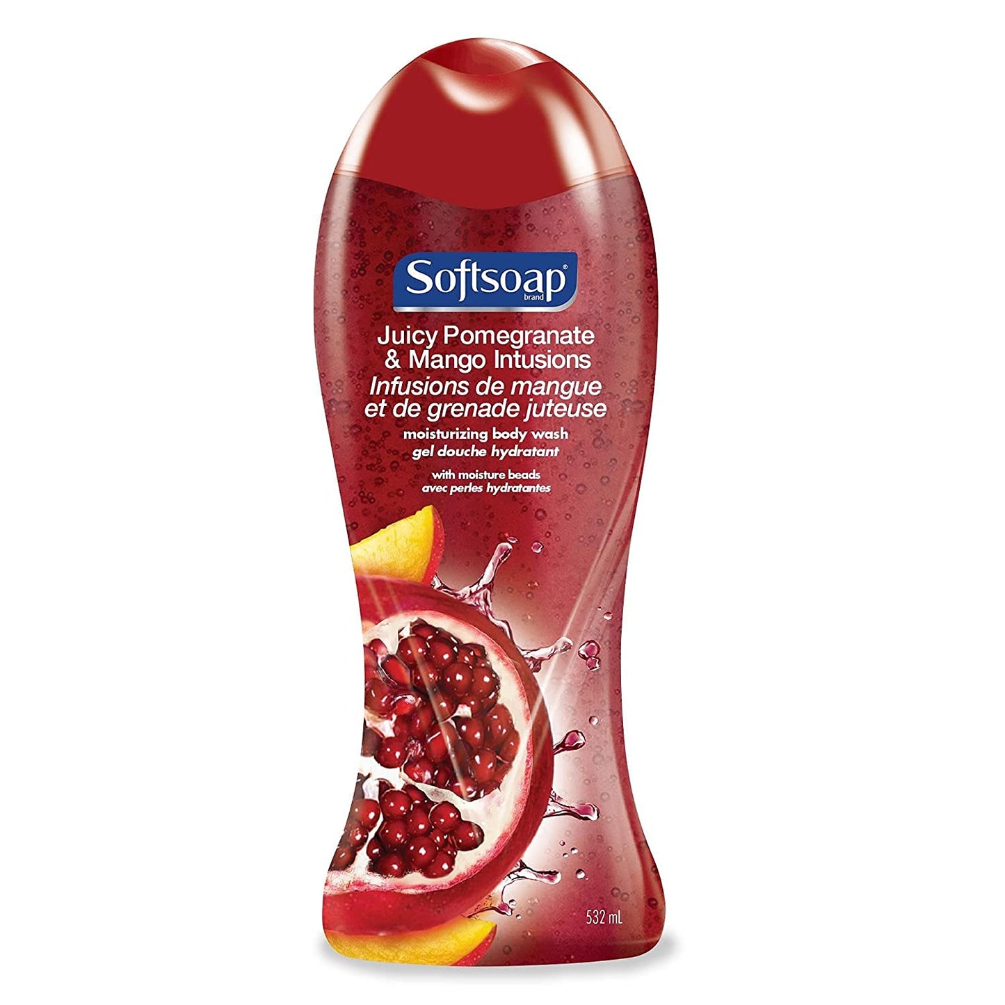 Softsoap Moisturizing Body Wash, Pomegranate and Mango Infusions 18 oz (Pack of 4) Beauty & Personal Care Softsoap