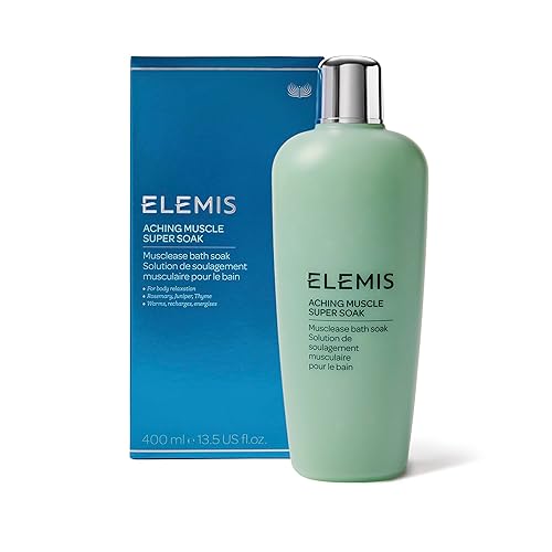 ELEMIS Aching Muscle Super Soak 400ml, Natural Bath Milk Soak To Ease Muscle Aches & Tension Beauty & Personal Care ELEMIS