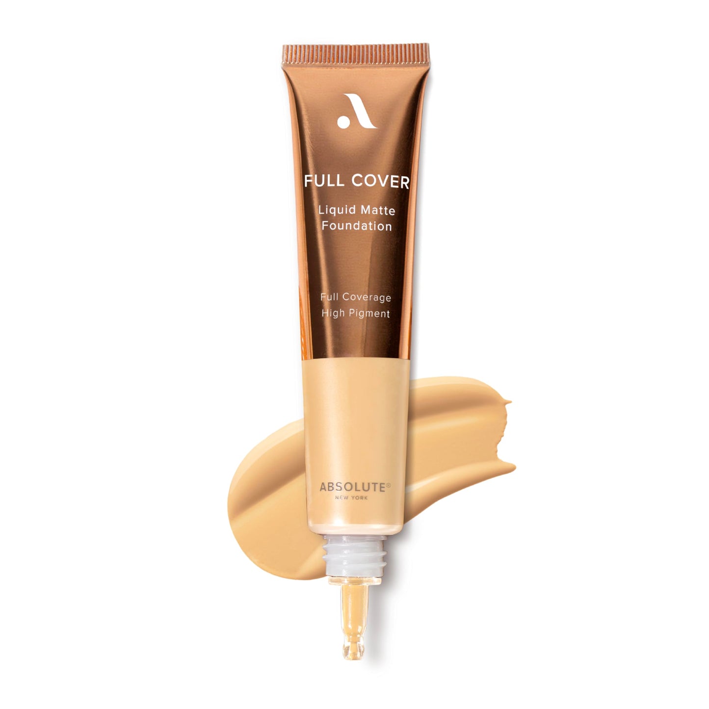 Absolute New York MFFD01 Full Cover Liquid Matte Foundation; Creamy Oil Free Formula with Dropper Tip; Natural Matte Finish Beauty & Personal Care Absolute New York