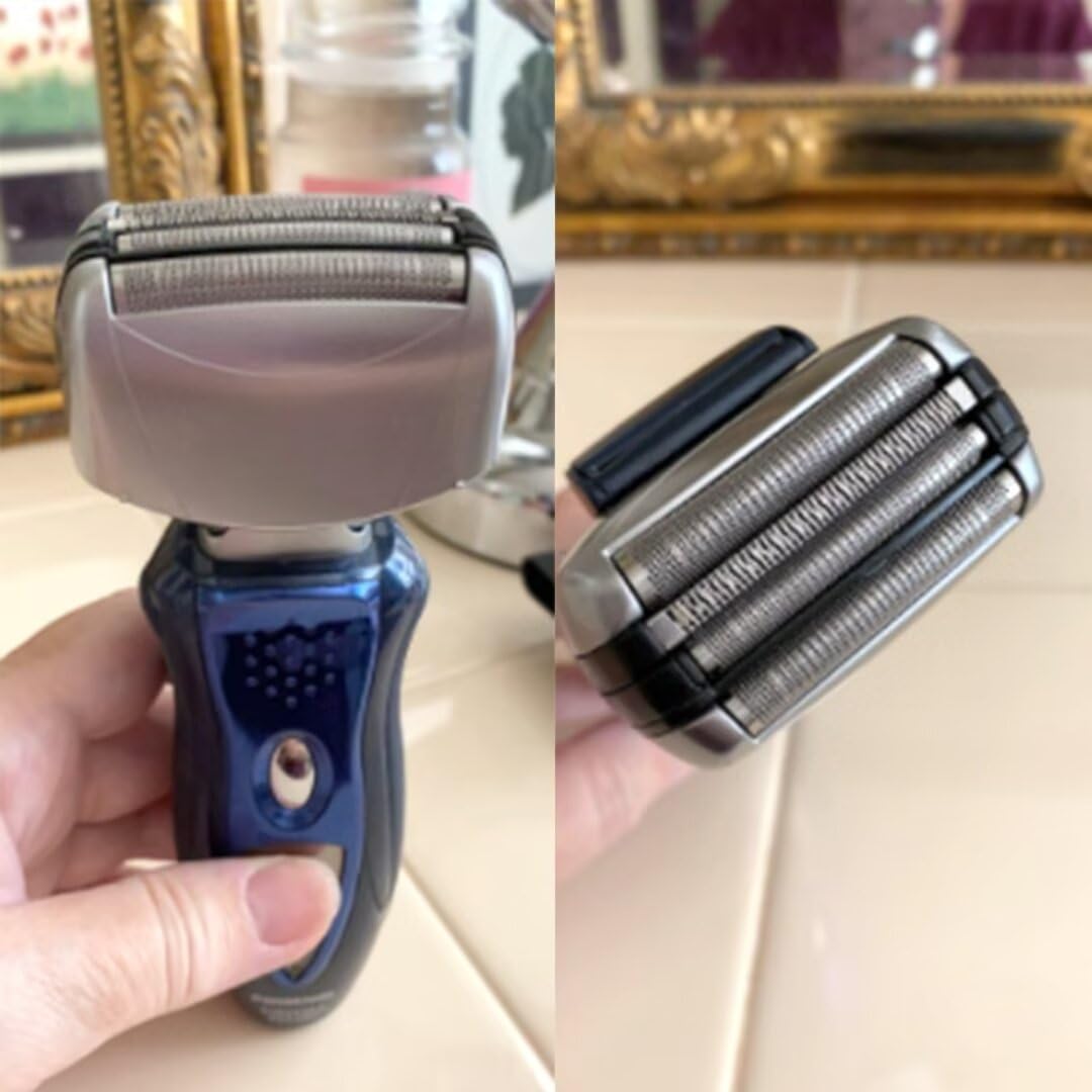 Colorpp Electric Beard Face Shaver Blade Replacement for Panasonic ARC4 4-Blade Shaver ES-LA63AA, ES-LA63-S(Inner Blade + WEX9025PC Outer Foil Set) Beauty and Personal Care Colorpp