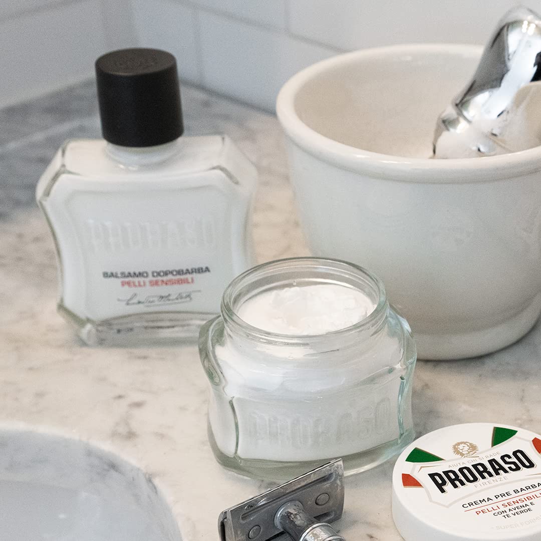 Proraso After Shave Balm - Oatmeal & Green Tea - Nourishing & Gentle Formula After Shave Cream for Sensitive Skin - Premium Italian Shaving for Men Beauty and Personal Care Proraso