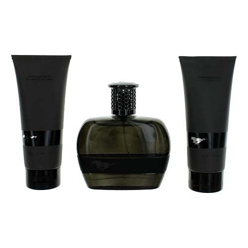 Mustang Black by Mustang, 3 Piece Gift Set for Men Beauty & Personal Care MUSTANG