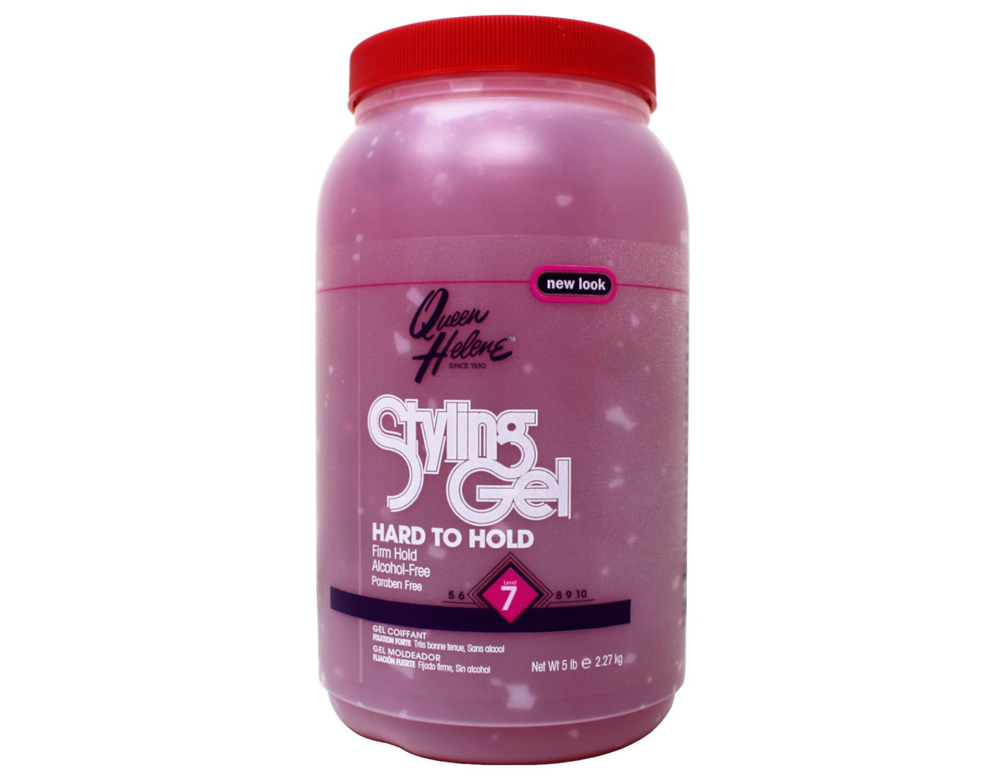 Queen Helene Hard to Hold Styling Gel, Firm Hold 7, Alcohol-Free, Paraben Free, 5 Lb Beauty & Personal Care Queen Helene