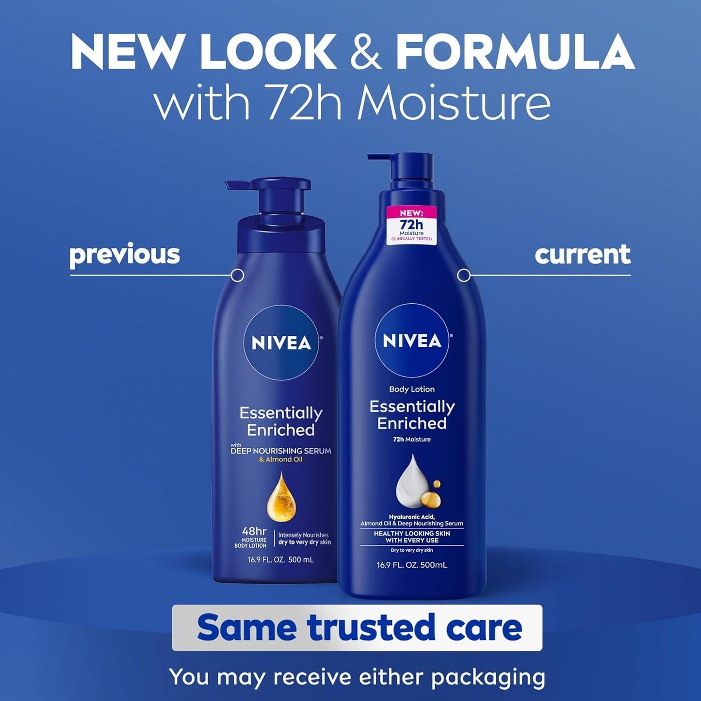 Nivea Lotion Essentially Enriched 16.9 Ounce Pump (Very Dry Skin) (500ml) (6 Pack) Beauty & Personal Care NIVEA