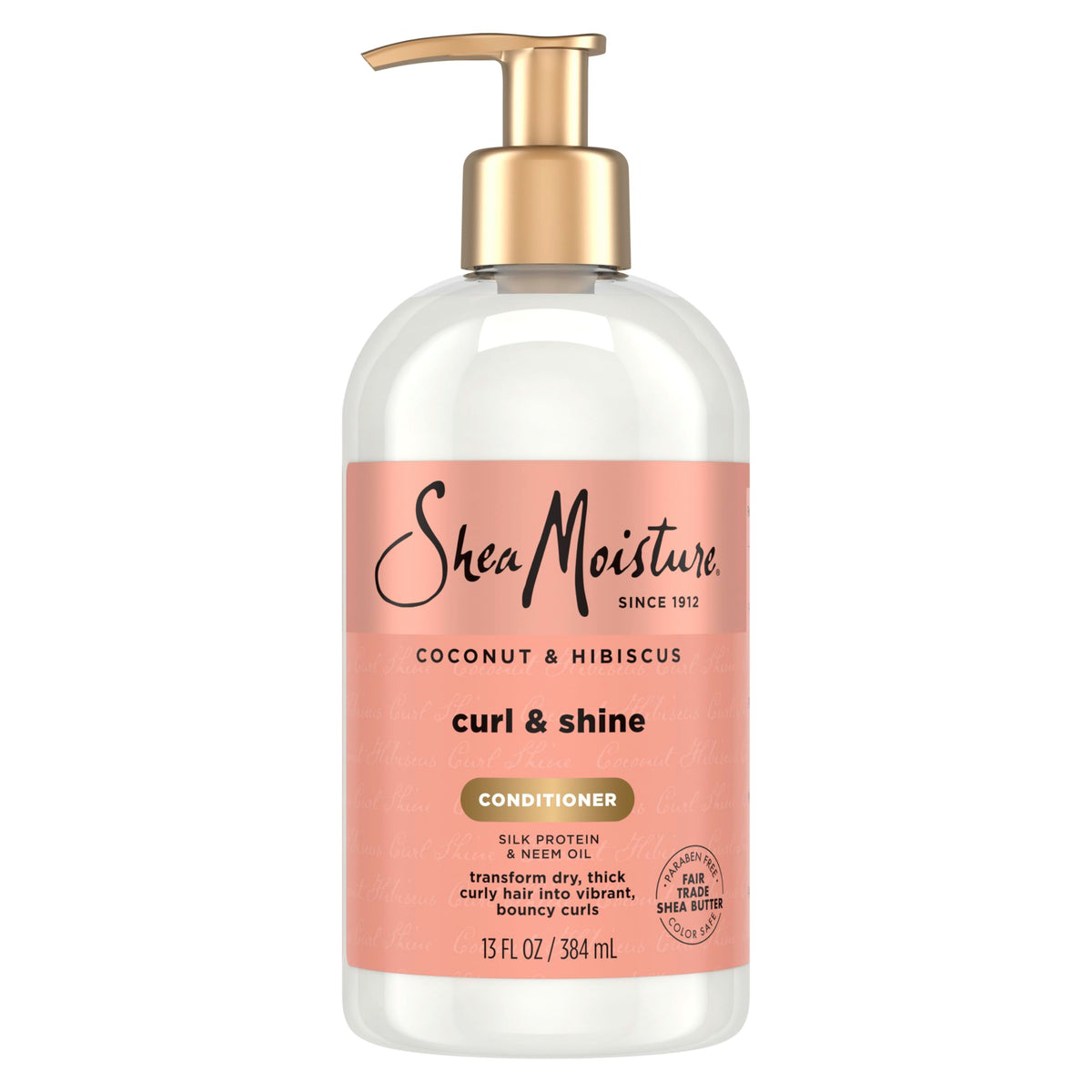 SheaMoisture Curl & Shine Conditioner Coconut & Hibiscus, for Thick, Curly Hair to Moisturize & Soften, 13 oz Beauty & Personal Care SheaMoisture