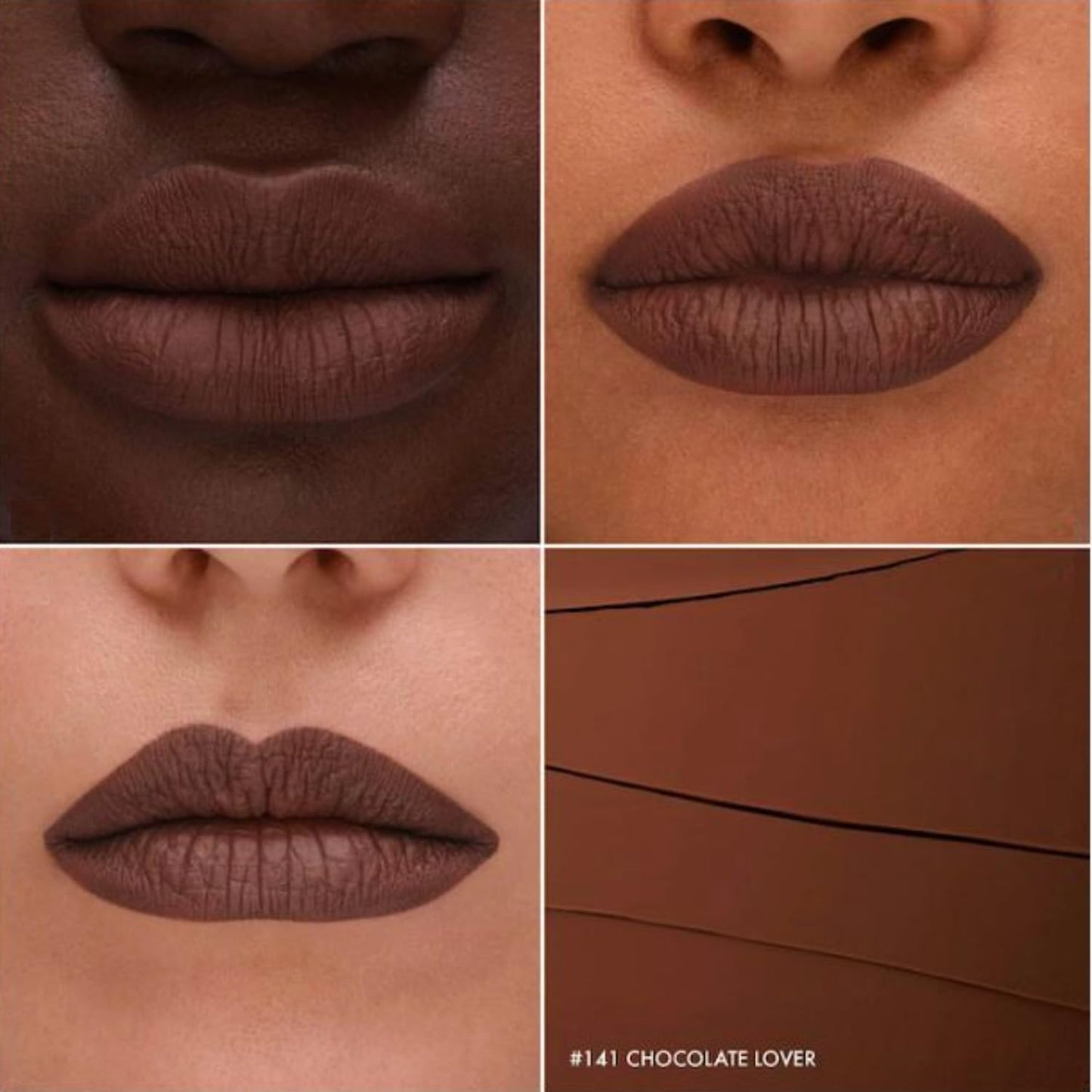 SEPHORA Favorites Cream Lip Stain Matte Liquid Lipstick - 141 Chocolate Lover (matte chocolate brown) - 0.16 fl oz / 5 mL Beauty & Personal Care SEPHORA