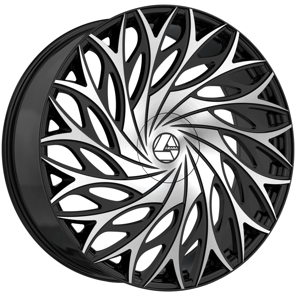 Azara AZA-525 20x8.5 5x114.3 5x120 +35 Cb 74.1 Gloss Black & Machined Beauty & Personal Care Azara
