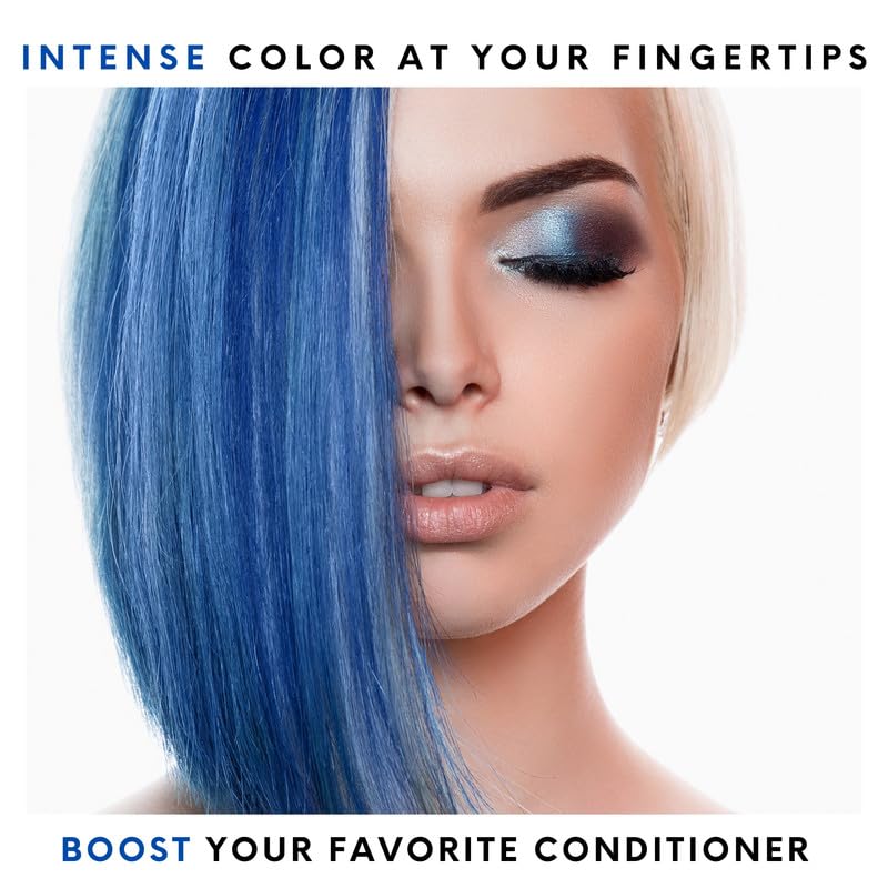 Watercolors Base Drops, Temporary Hair Dye Color Booster, Cruelty-Free, 4 oz - BLUE Beauty & Personal Care Watercolors