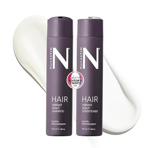 NULASTIN Shampoo + Conditioner Duo - Vibrant Scalp Shampoo (10 Fl Oz) & Vibrant Scalp Hair Conditioner (10 Fl Oz) for Fine Hair - Gift Set Beauty & Personal Care NULASTIN