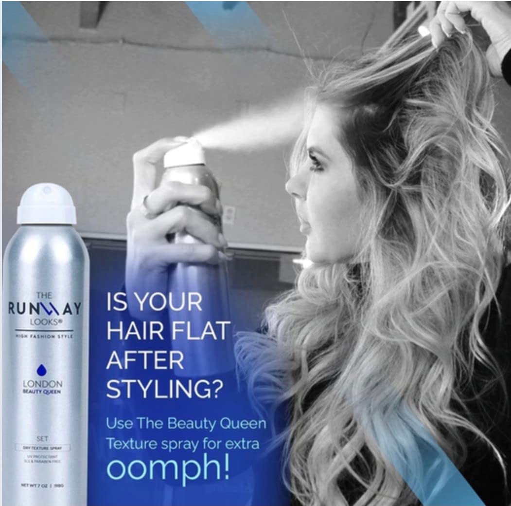 The Runway Looks Beauty Queen Texture Spray, Dry Volumizing Texture Spray For Lift & Definition, Instant Volume And Fullness (7oz) Beauty & Personal Care The Runway Looks