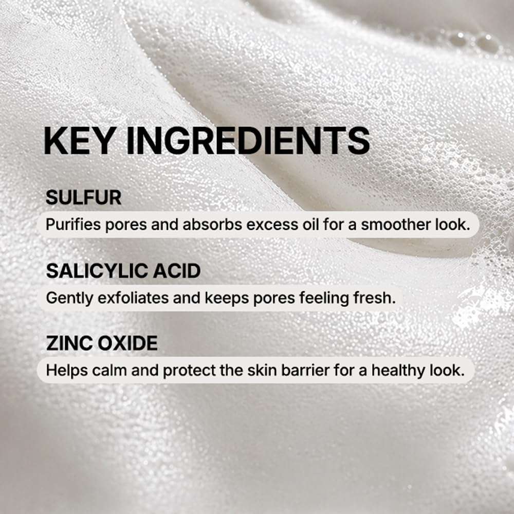 KOSCOS WHIPPED SULFUR SOAP Bar | Zinc Oxide & Salicylic Acid for Deep Cleansing & Oil Control Without Over-Drying | Korean Skincare (3.5 Ounce (Pack Beauty & Personal Care KOSCOS