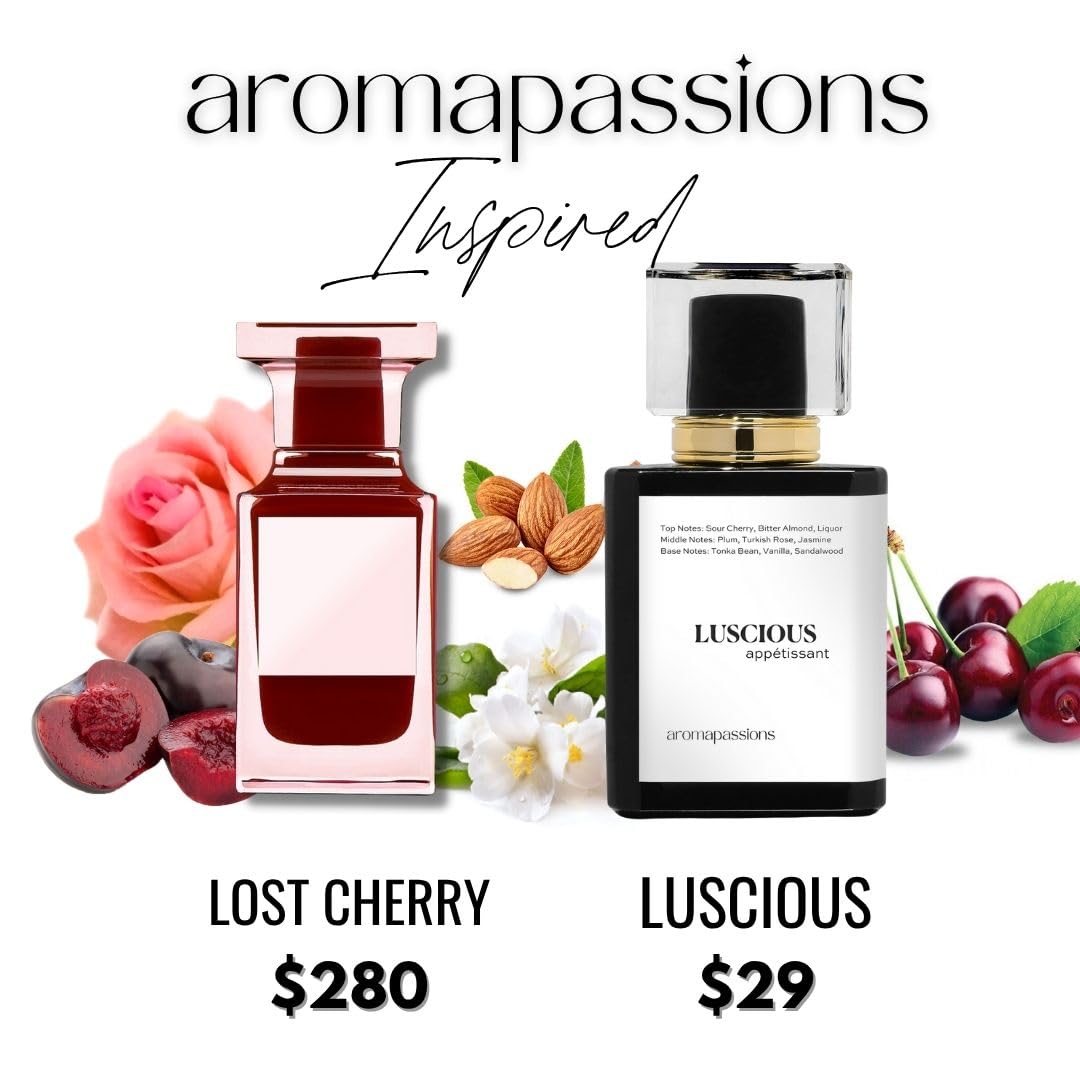LUSCIOUS | Inspired by LOST CHERRY | Pheromone Perfume Cologne for Men and Women | Extrait De Parfum | Long Lasting Dupe Clone Essential Oil Fragrance Beauty & Personal Care aromapassions