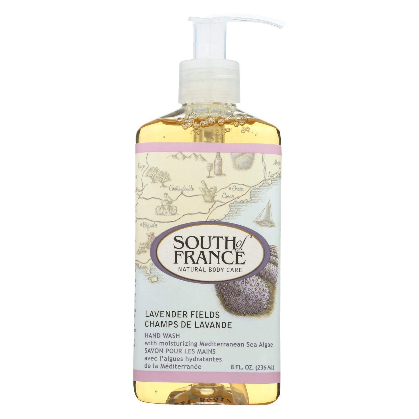 South of France Hand Wash with Soothing Aloe Vera(Pack of 2) - Lavender Fields - 8 oz - Natural Body Care Beauty & Personal Care South Of France