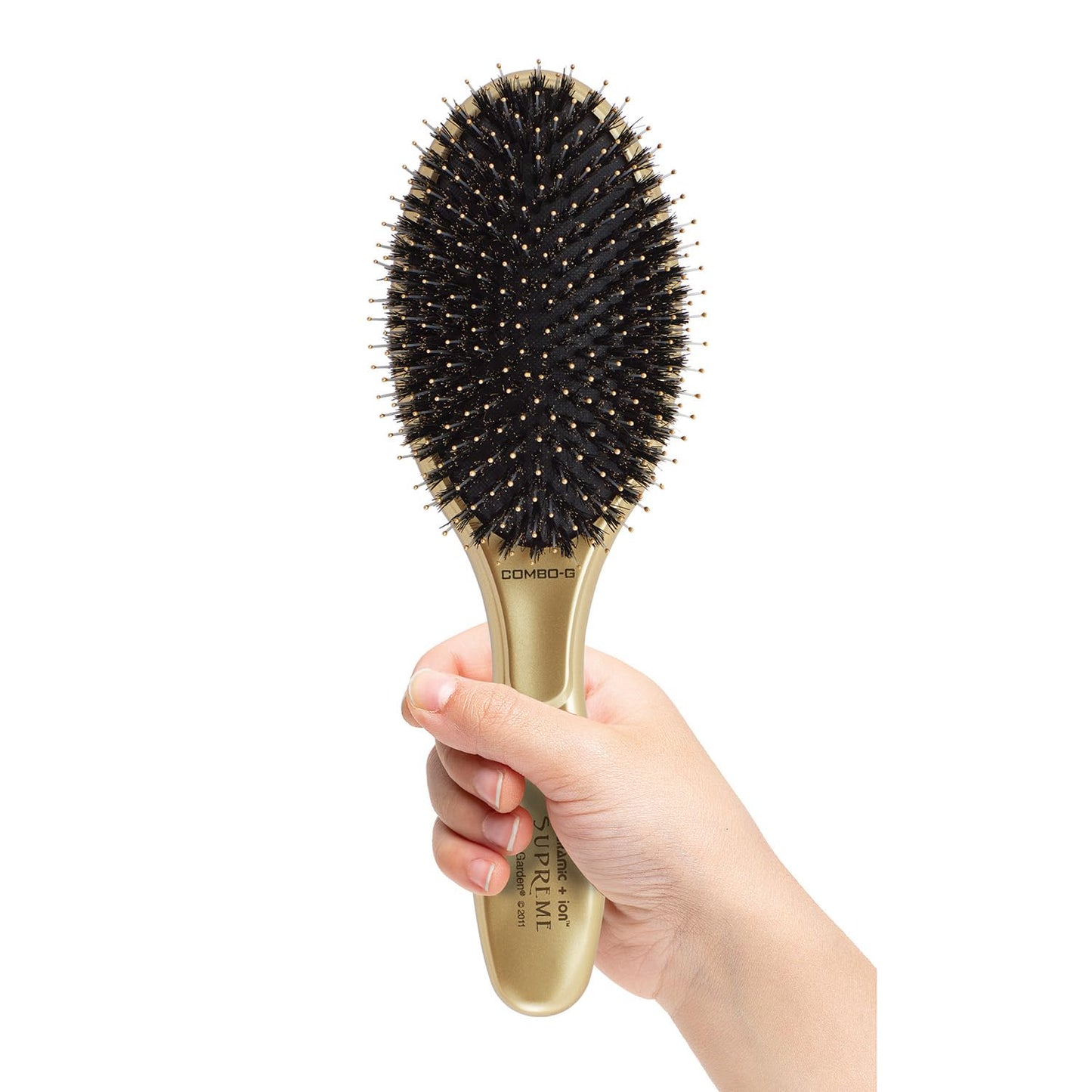 Olivia Garden Ceramic + Ion Supreme Styler Cushion Paddle Brush - Boar & Ionic for Shine, Frizz Control & Smoother Hair - Boar and Ionic Bristles Beauty & Personal Care Olivia Garden