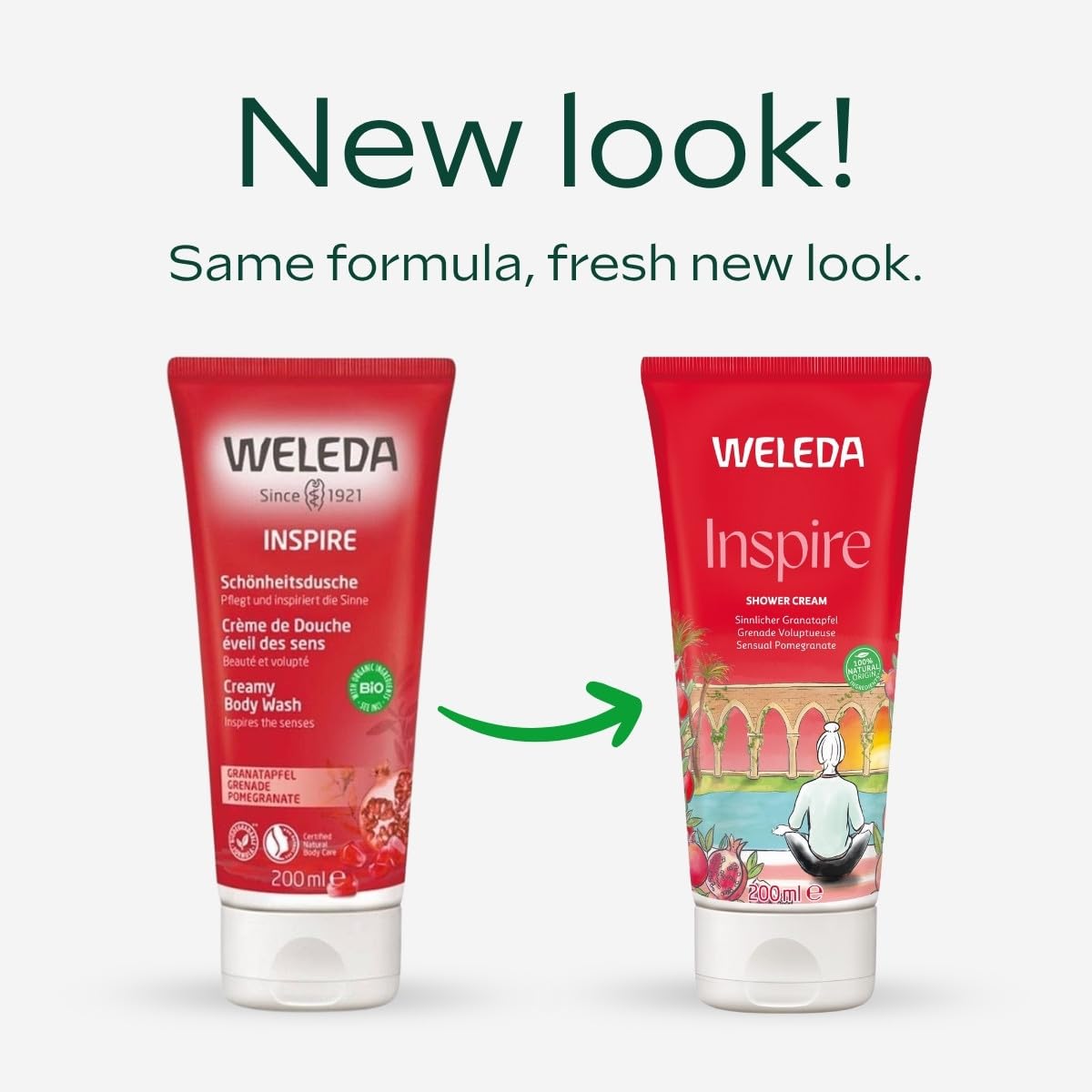Weleda Replenishing Pomegranate Body Wash, 6.8 Fluid Ounce, Gentle Plant Rich Cleanser with Pomegranate, Sesame, Sunflower and Macadamia Oils Beauty & Personal Care Weleda