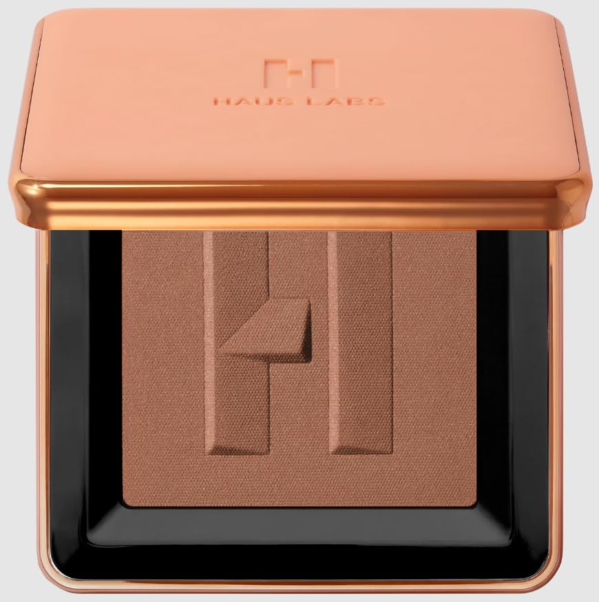 HAUS LABS BY LADY GAGA Power Sculpt Velvet Powder Bronzer - Terra Sol Light Medium Beauty & Personal Care HAUS LABS BY LADY GAGA