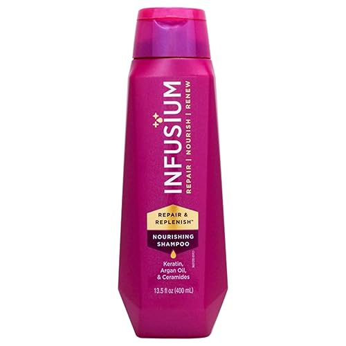 Infusium Repair and Replenish Nourishing Shampoo - Hydrating and Clarifying Shampoo for Build Up - Ceramides, Keratin, and Argan Oil - 13.5 oz Beauty & Personal Care Infusium
