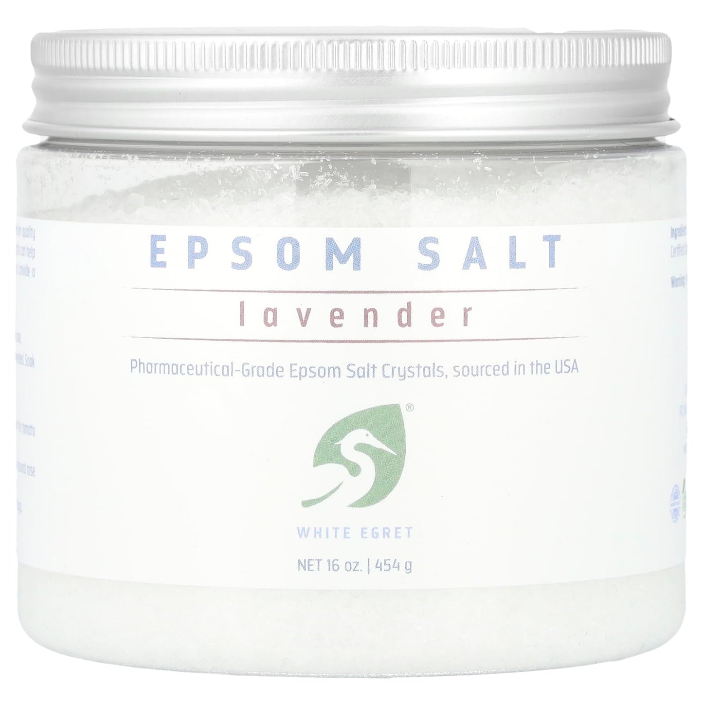 WHITE EGRET Epsom Salt, Lavender, 0.21 Pound Beauty and Personal Care White Egret