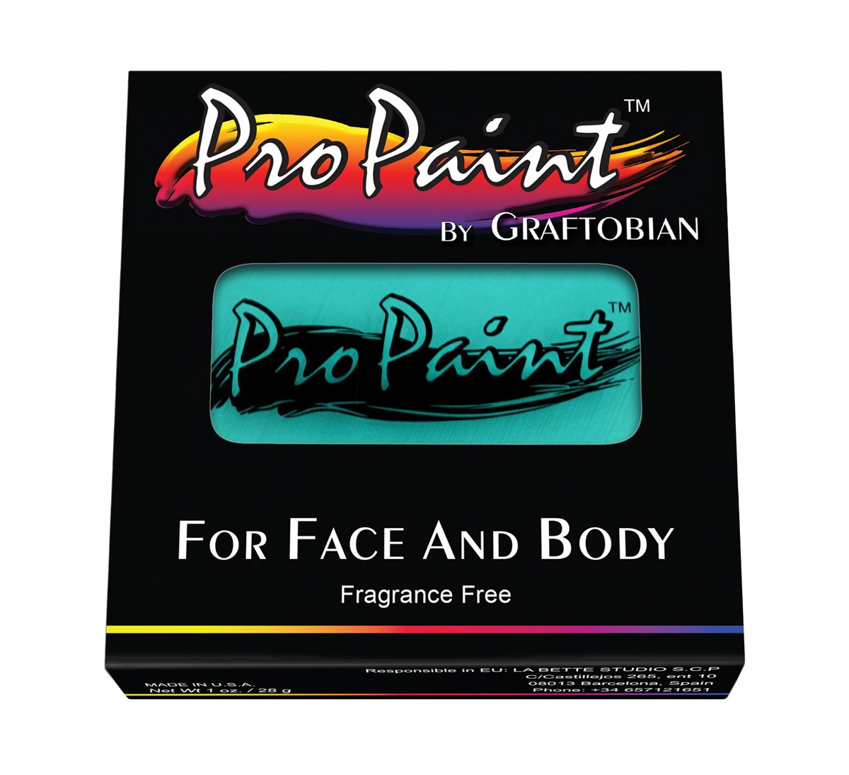 Graftobian Pro Paint Face and Body Paint - Aztec Turquoise Beauty & Personal Care Graftobian