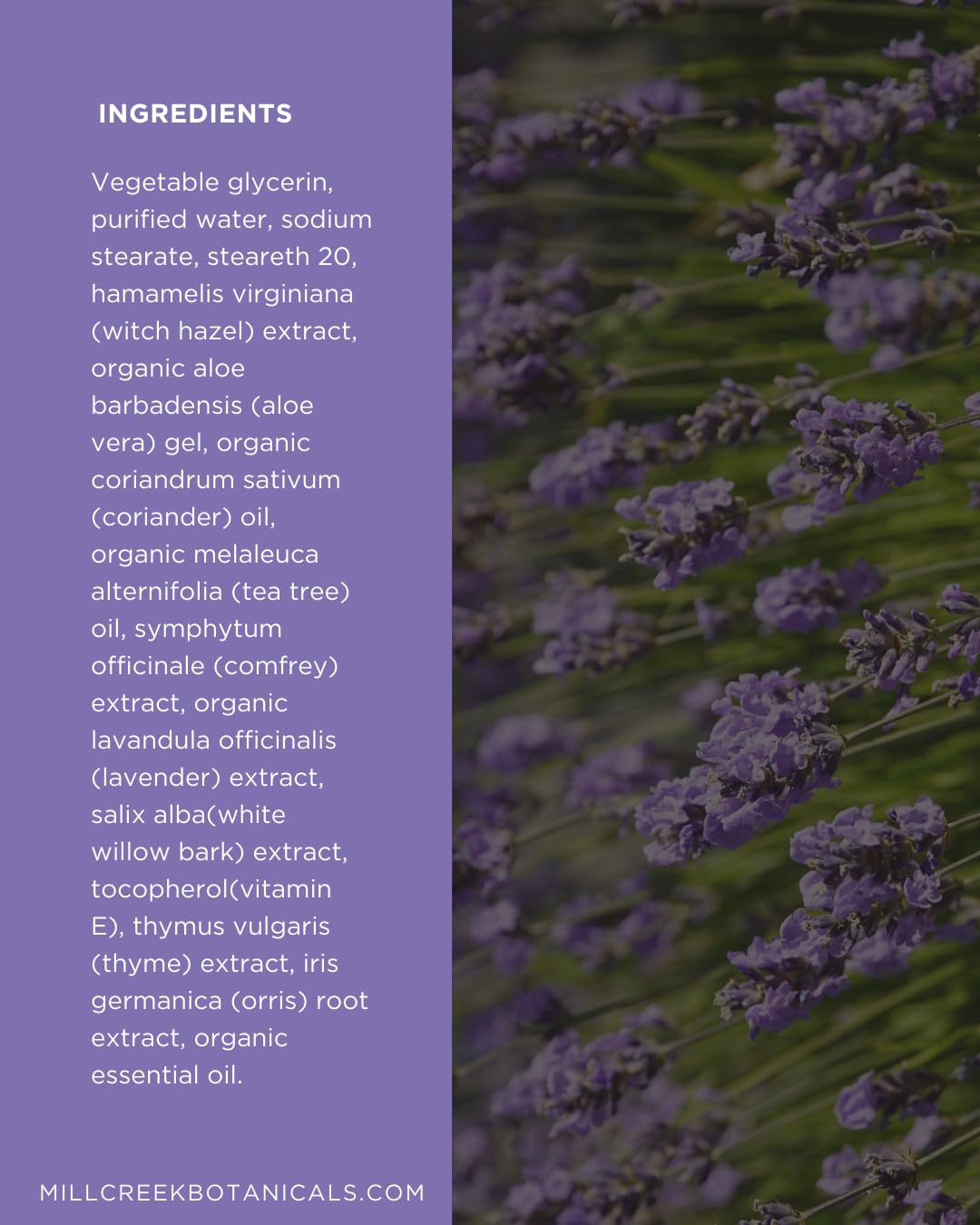 Mill Creek Deodorant Cool Lavender (Natural & Organic) - 2.5oz. Beauty and Personal Care Mill Creek