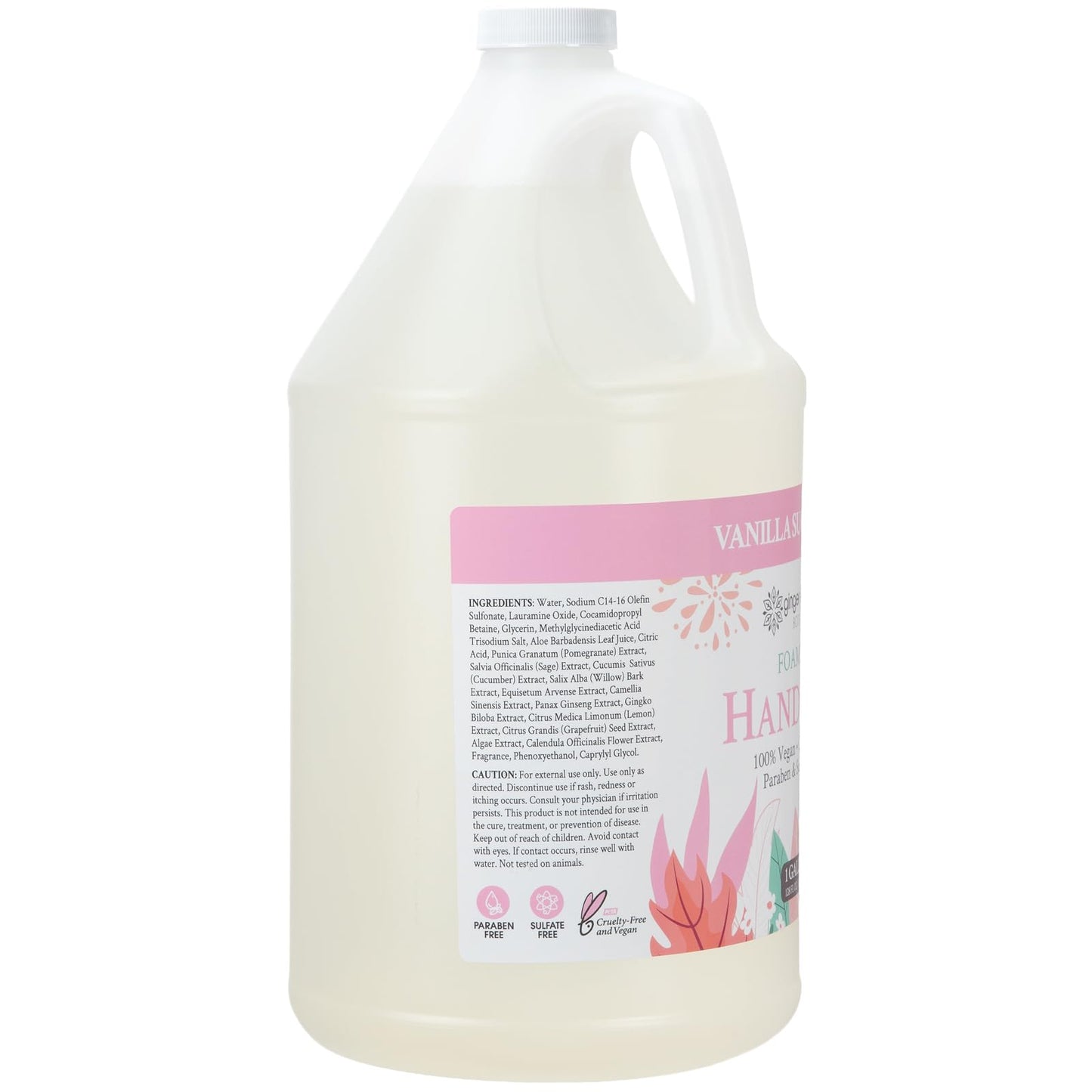 Ginger Lily Farms Botanicals All-Purpose Foaming Hand Soap Refill, 100% Vegan & Cruelty-Free, Vanilla Sugar Bliss Scent, 1 Gallon (128 fl oz) Beauty & Personal Care Ginger Lily Farms