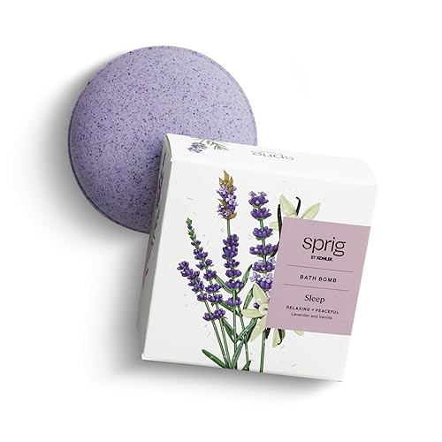 Sprig by Kohler Lavender + Vanilla Bath Bomb, Hypoallergenic, Made with Natural Botanicals & Premium Skincare Ingredients (Shea Butter, Coconut Oil… Beauty & Personal Care Kohler