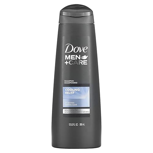 Dove Men + Care Fortifying Shampoo - Cooling Relief - With Icy Menthol - Net Wt. 12 FL OZ (355 mL) Per Bottle - One (1) Bottle Beauty & Personal Care Dove