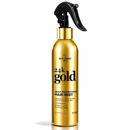 Hair Chemist 24k Gold Heat Protection Hair Mist 8 Ounce- UV & Thermal Heat Protectant Spray for Blow Drying & Flat Iron- Anti-Frizz and Shine Beauty & Personal Care Hair Chemist