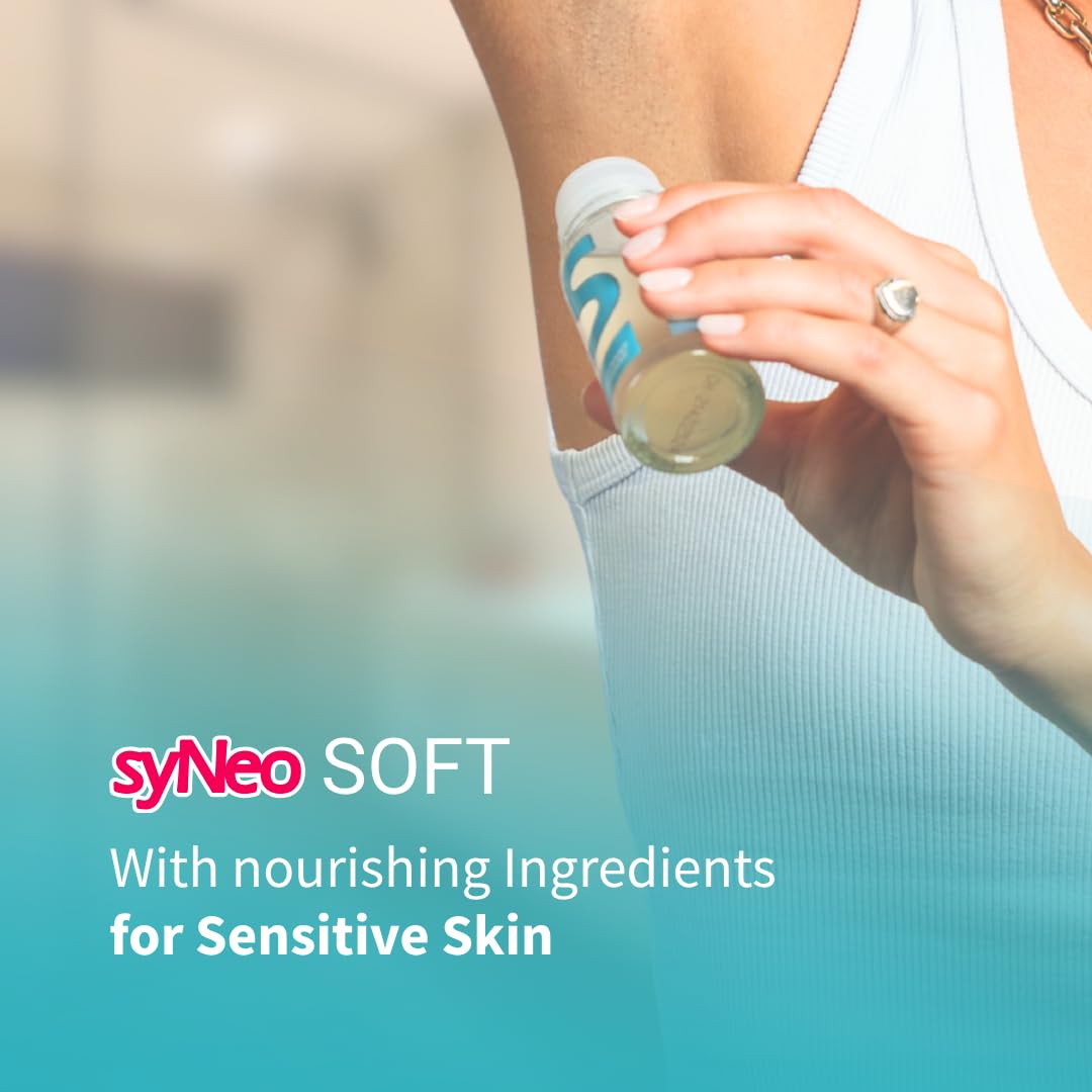 syNeo SOFT Antiperspirant Roll-On without alcohol, Halal certified, Anti Sweat Deodorant for men and women against heavy sweating, Anti-Transpirant Beauty and Personal Care syNeo